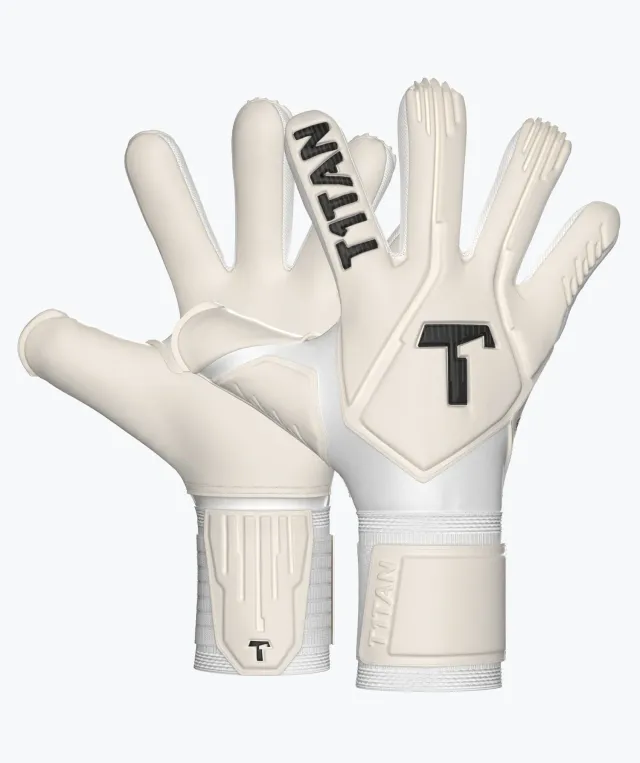 T1TAN Legend 1.0 White-Out Junior Pro målmandshandsker fingersave