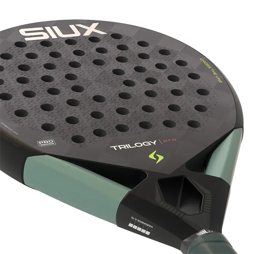 Siux Trilogy Pro 2026 Padelbat Noir Fog kontrol