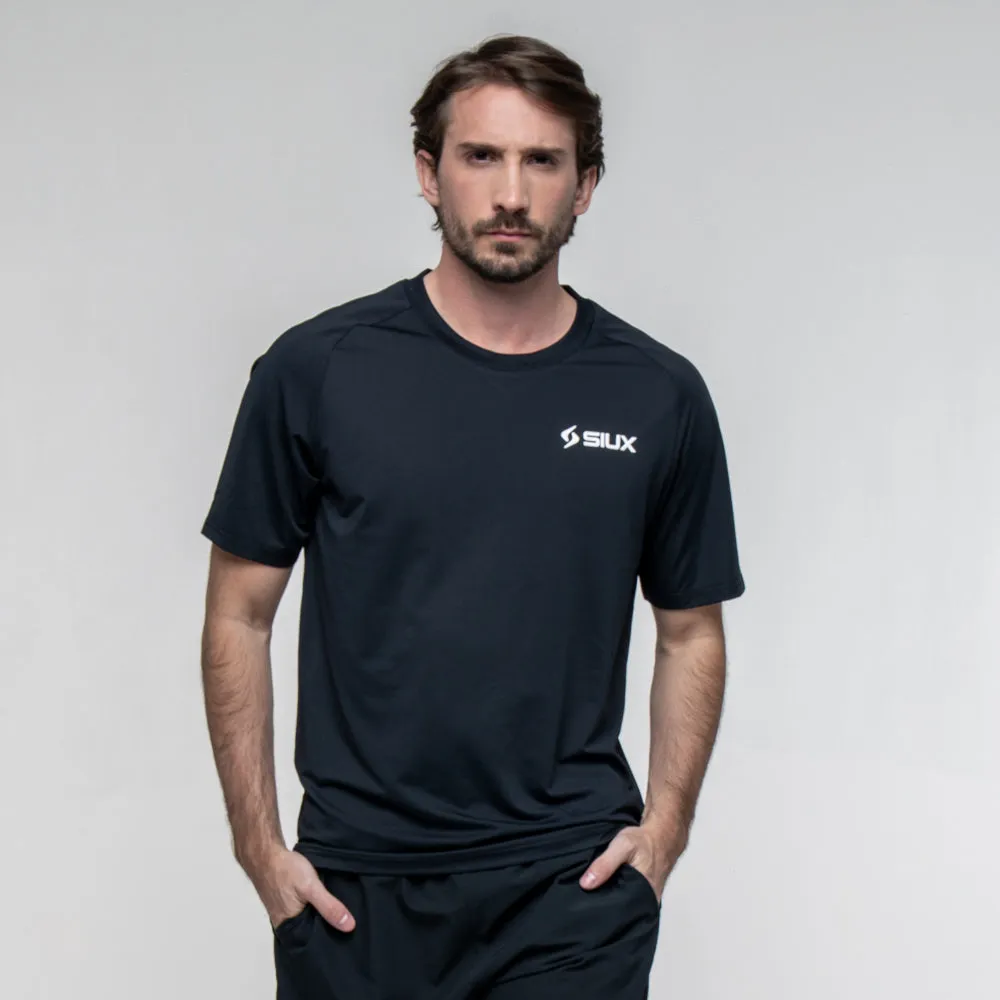 Siux Match 26 t-shirt herre sort hurtigtørrende