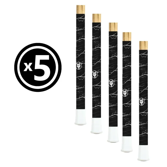 VukGripz Pulse lacrossetape 5-pak Black/White greb