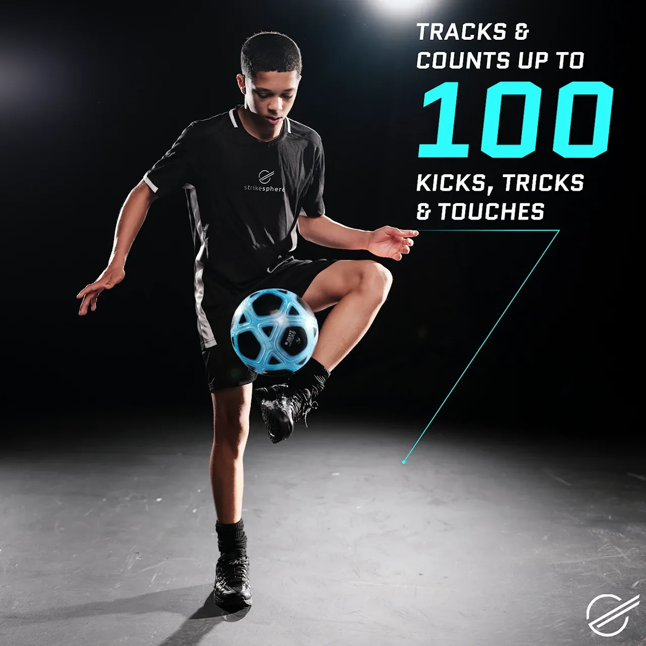 Strikesphere Counter Ball smart fodbold str 4 lys